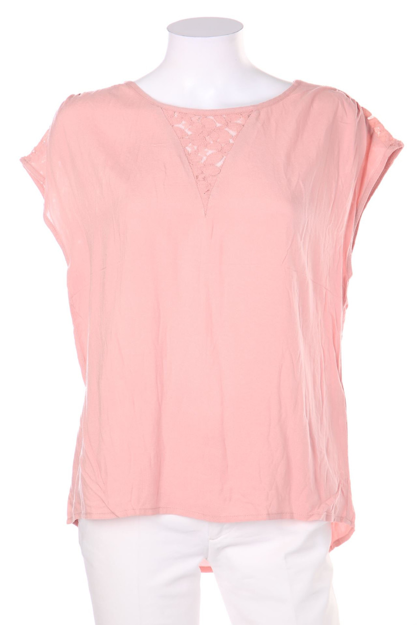 VERO MODA - Oversize-T-Shirt mit Spitze - S