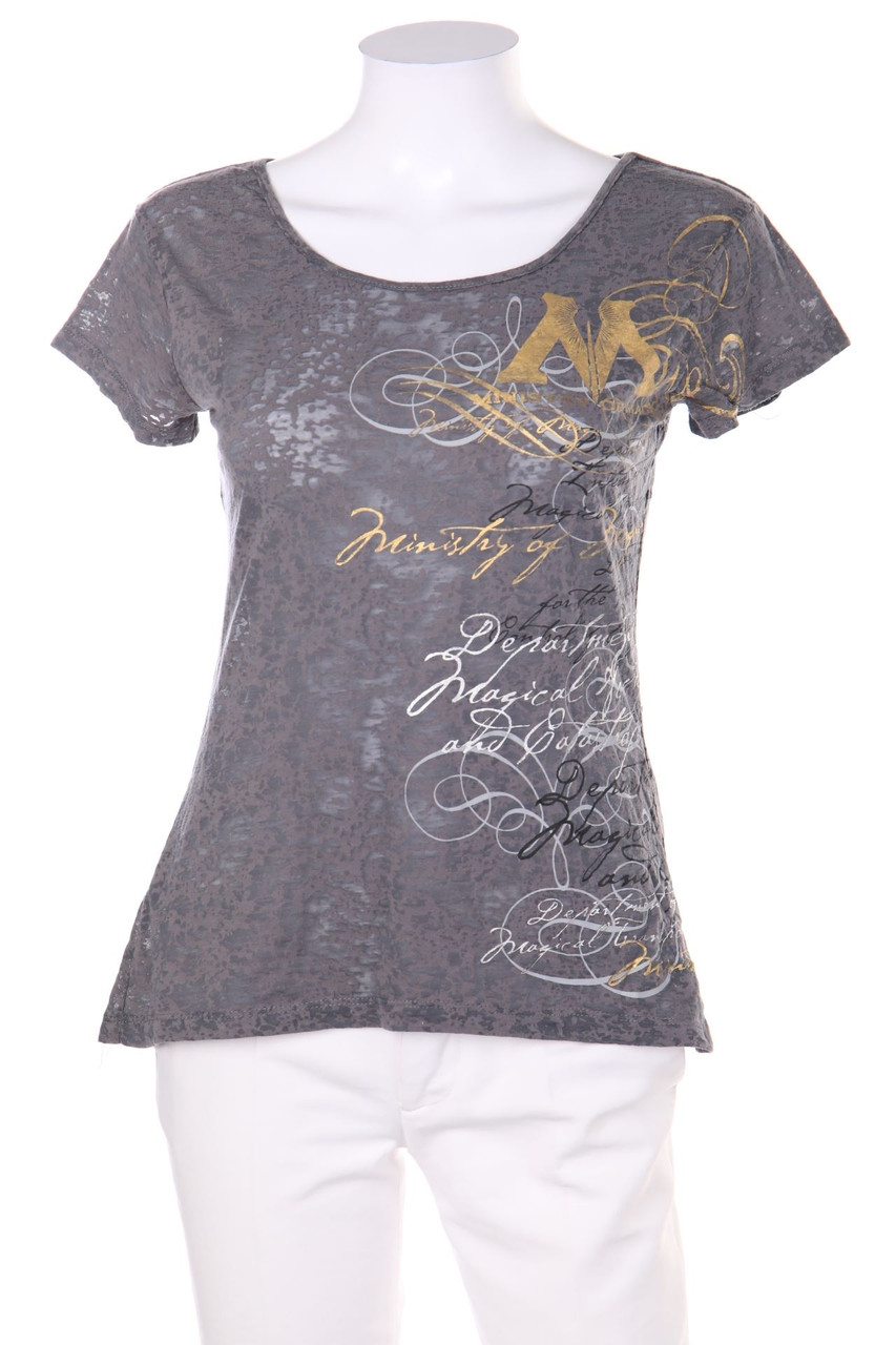 SECONDHAND - Kurzarm-Shirt mit Print - S