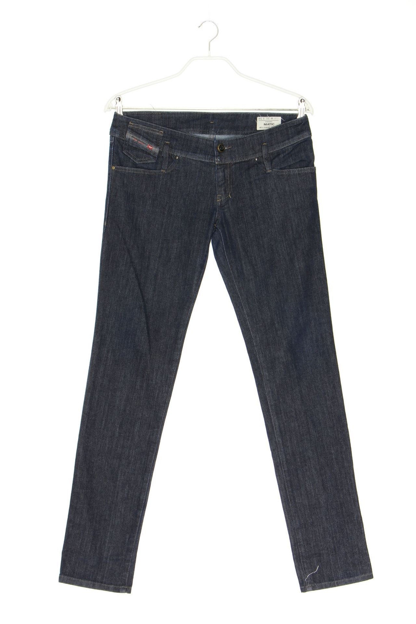 Diesel Industry - Dark Denim Straight Cut Jeans mit Logo-Patch - W31