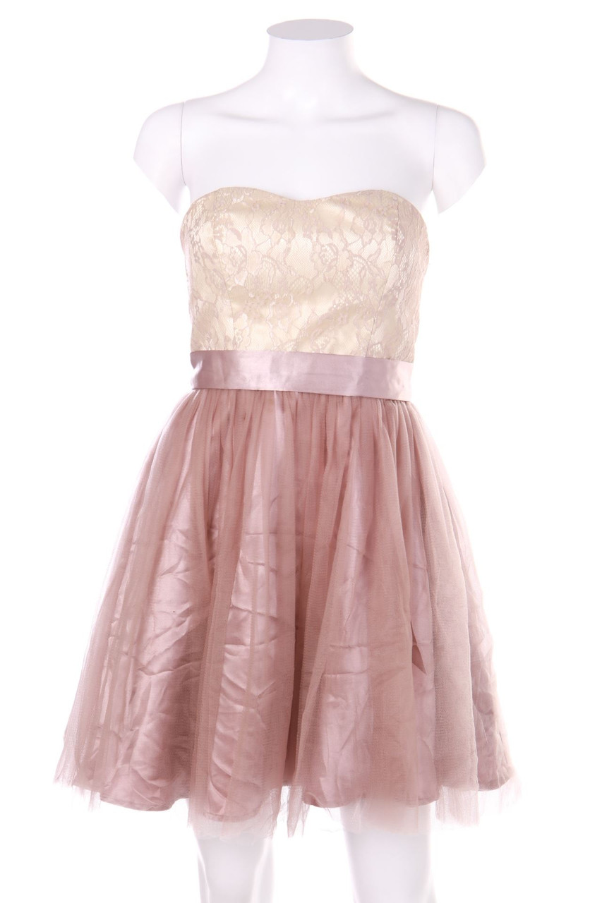 AMISU - Abendkleid mit Spitze - D 36