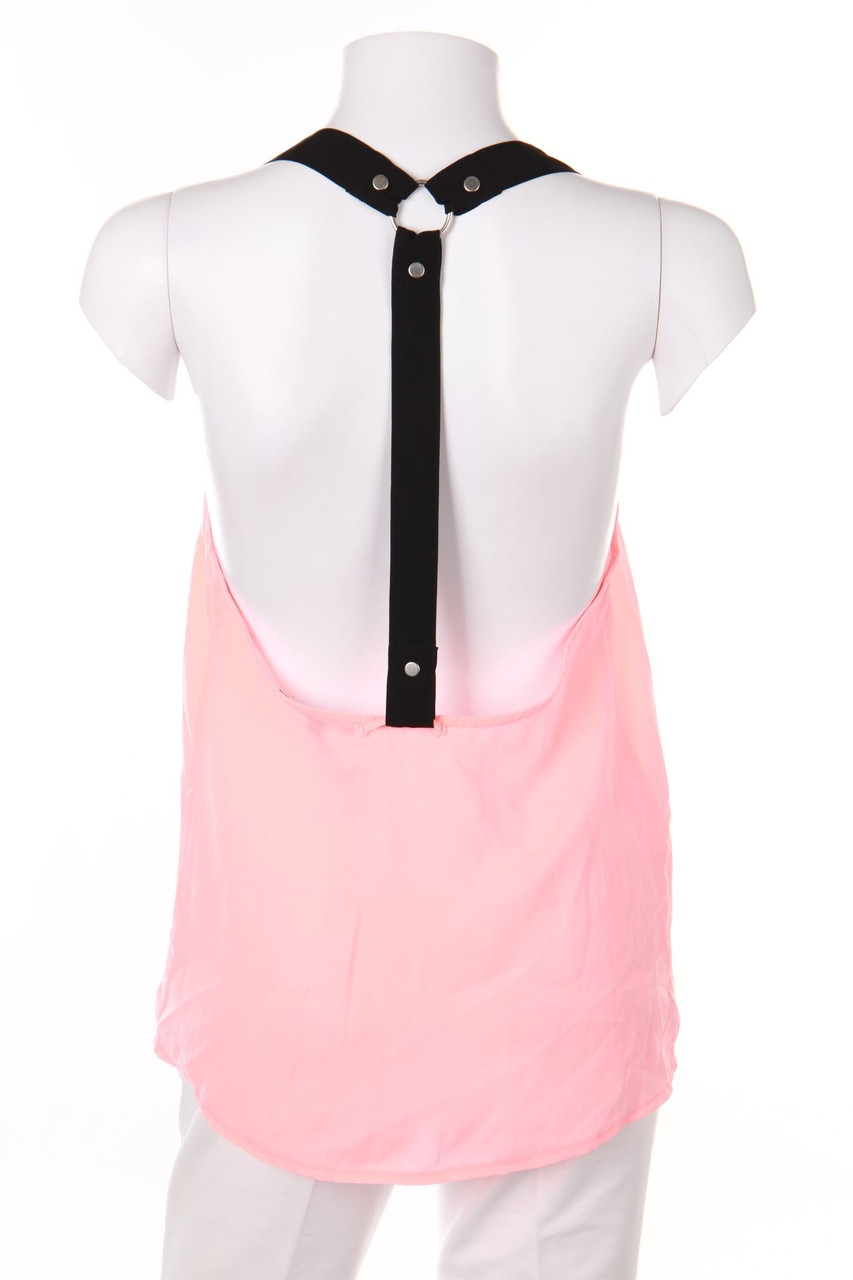 TALLY WEiJL - Racerback Top with Deep Back Cutout - S