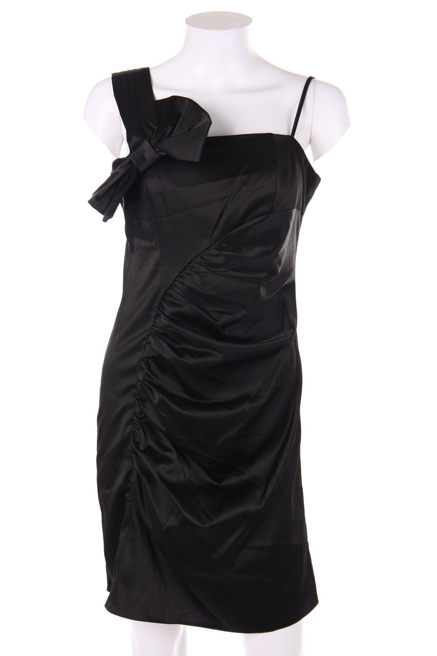 SECONDHAND - Satin-Abendkleid mit Schleife - D 38