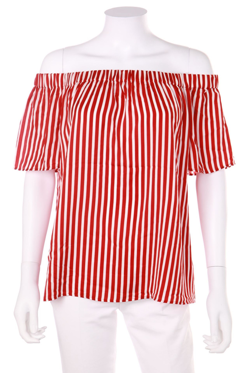 H&M - Carmen-Bluse mit Streifen - D 42