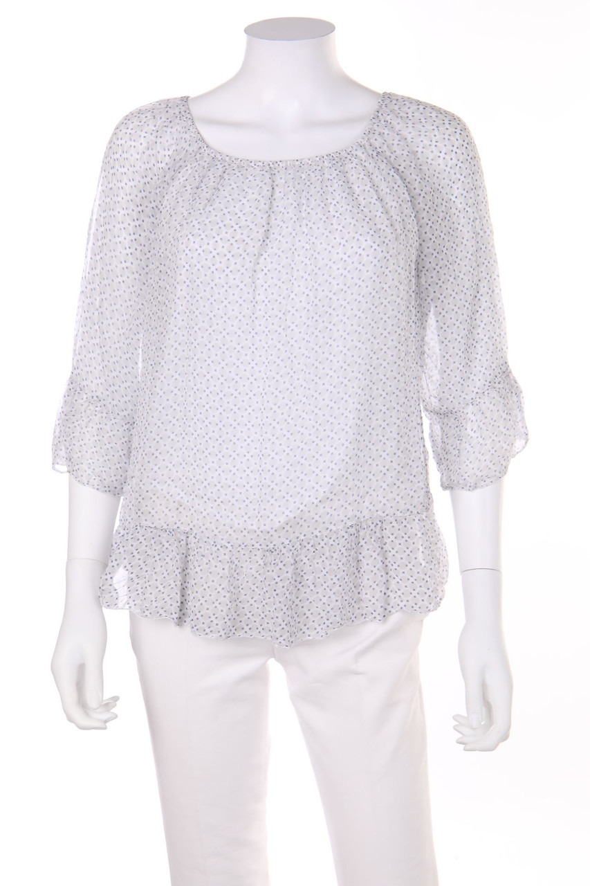 TODAY - Silk Blouse with Ruffles - D 38-40