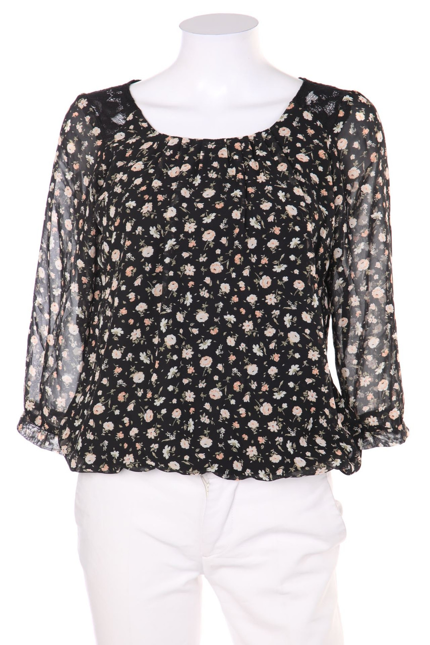 CLOCKHOUSE Elements Collection - Chiffon-Bluse mit 3/4-Ärmel - D 36