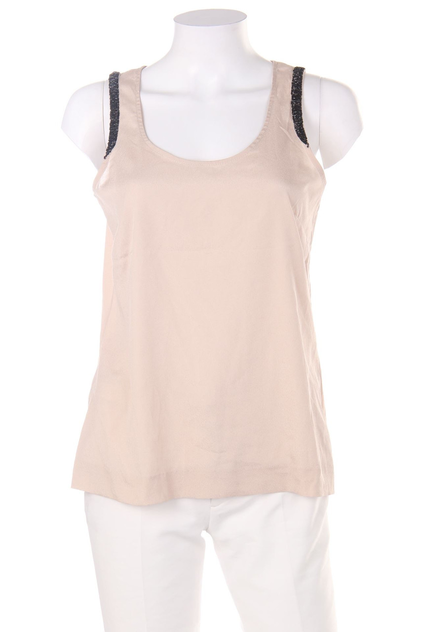 H&M - Blusentop mit Schmuckstein-Applikation - D 40