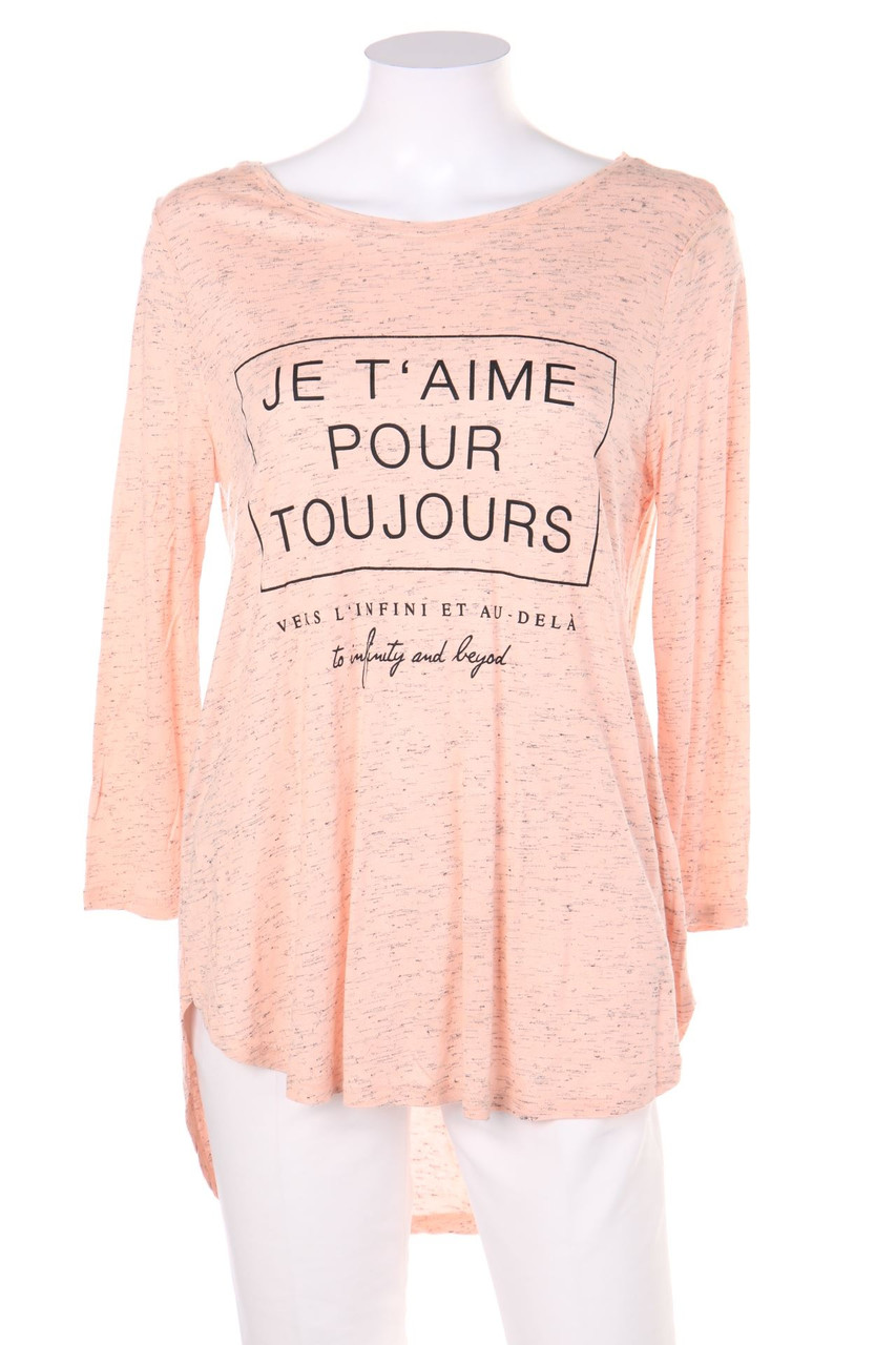 AMISU - Shirt mit Statement-Print - S