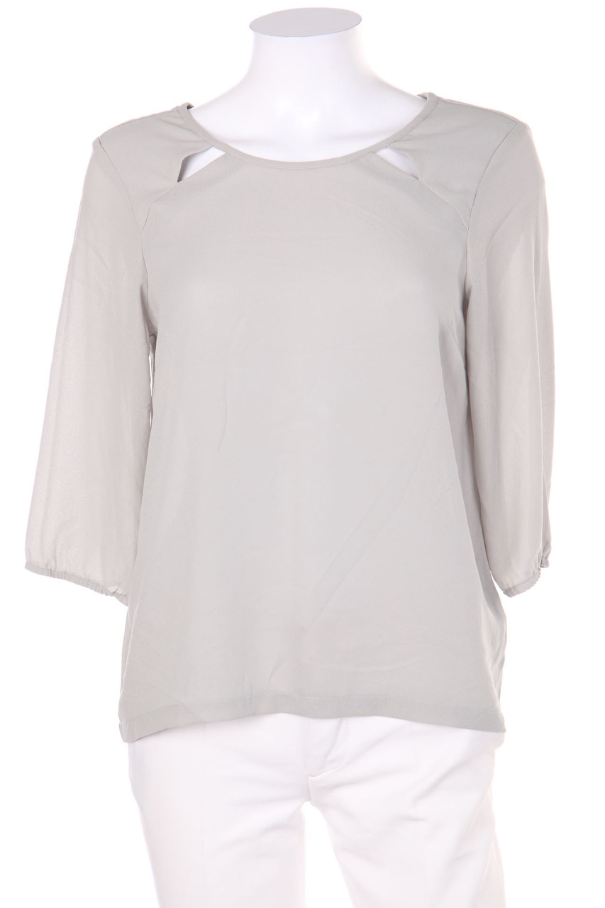 VERO MODA - Bluse mit 3/4-Ärmel aus Crêpe mit Cut-outs - XS