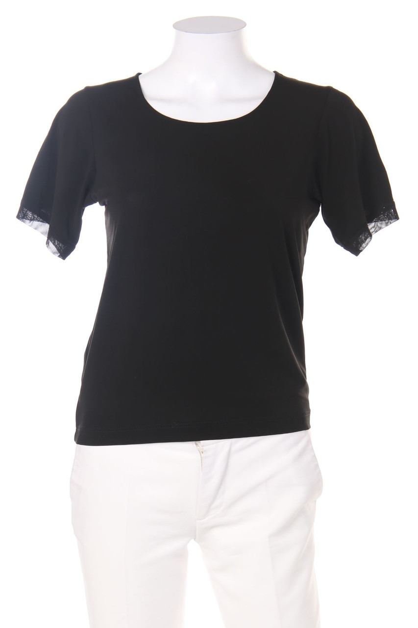 KATHLEEN MADDEN - Shortsleeve-Shirt with Rhinestones - M