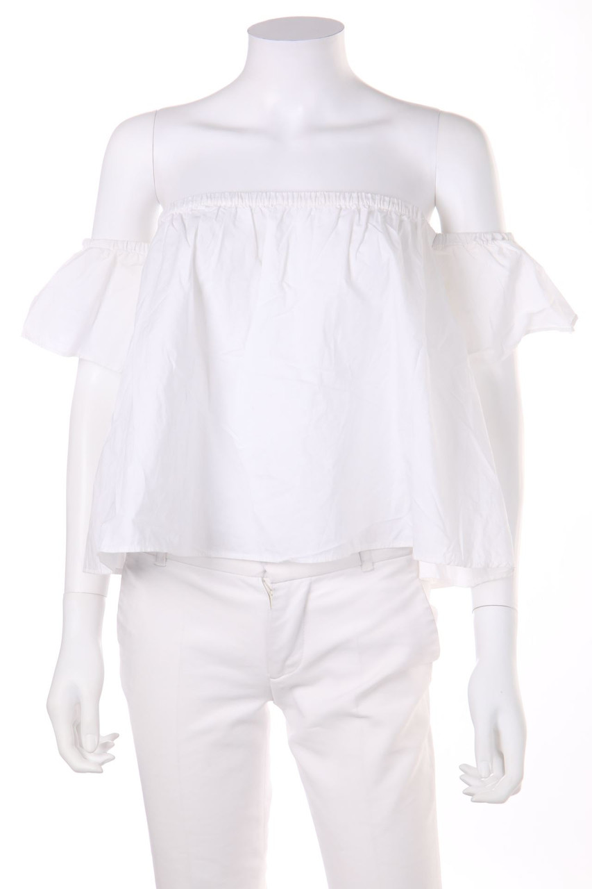 Bershka - Off-the-shoulder blouse with Elastic Band - L