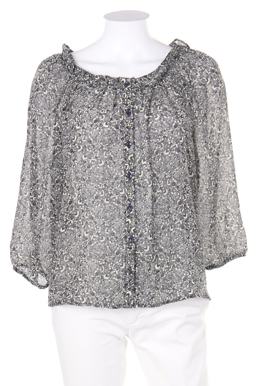 H&M - Bluse mit 3/4-Ärmel mit Print - D 38
