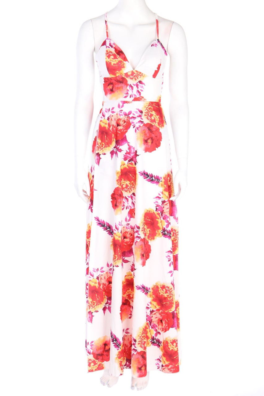 No Label - Maxi Dress with Flower Print - D 32