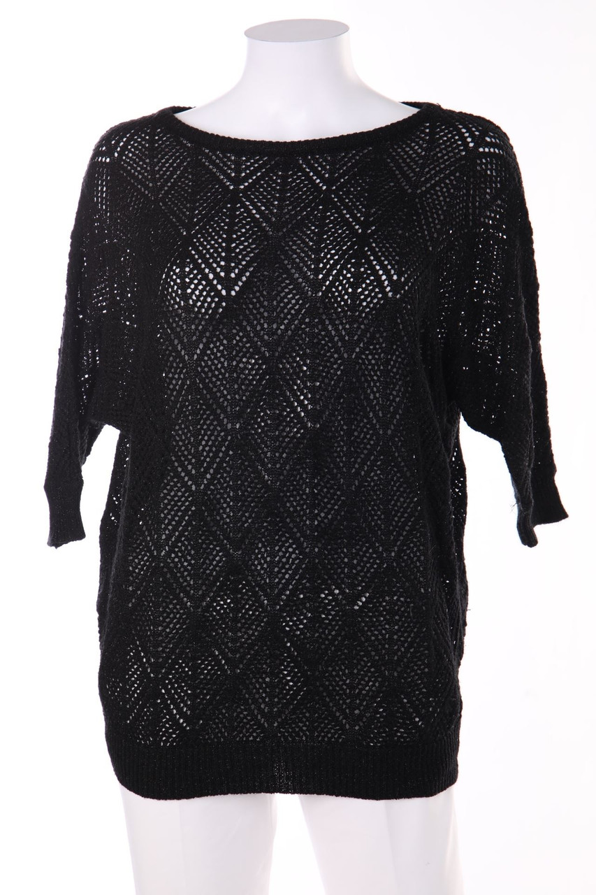 AMISU - Muster-Batwing-Pullover - XS