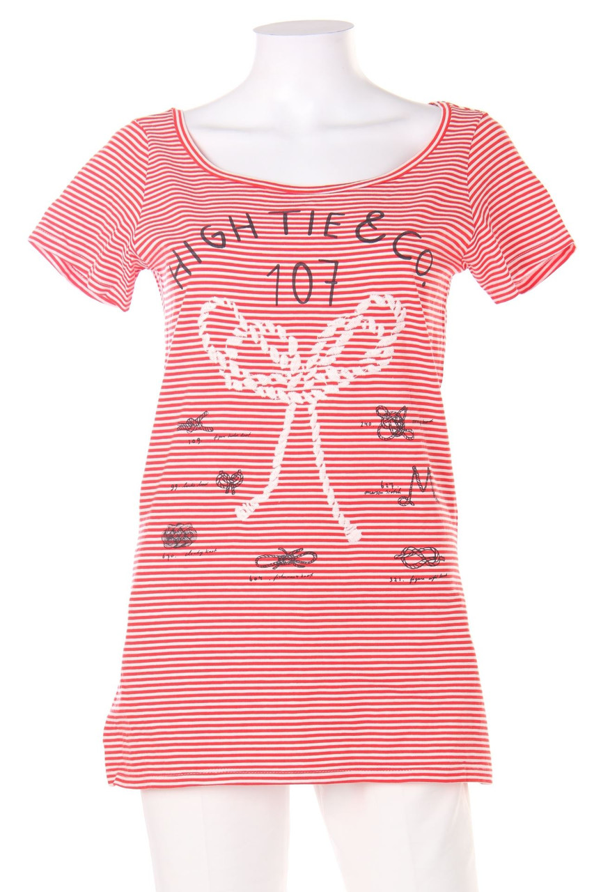 MAISON SCOTCH - Kurzarm-Shirt mit Statement-Print - D 38