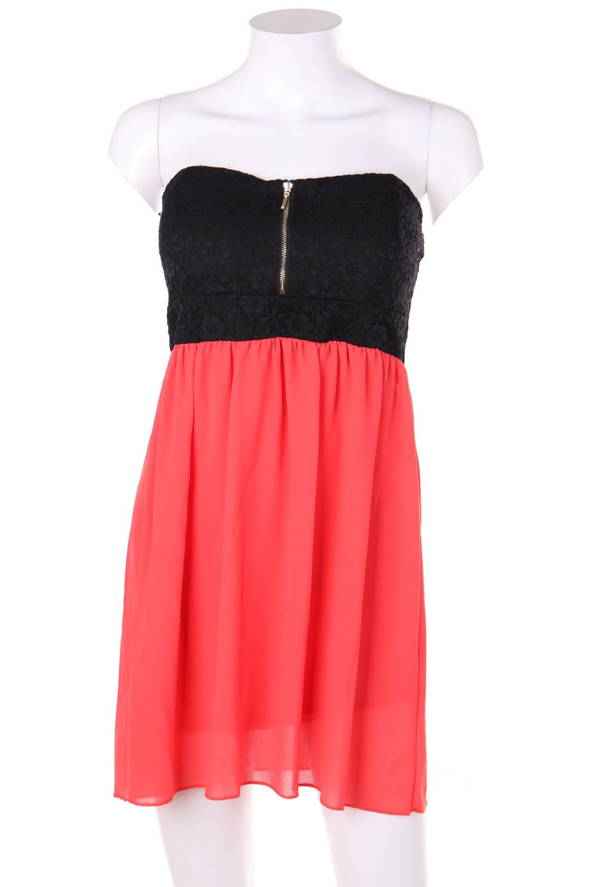 TOUT FEU TOUT FEMME - Bandeau-Kleid mit Spitzen-Einsatz - M