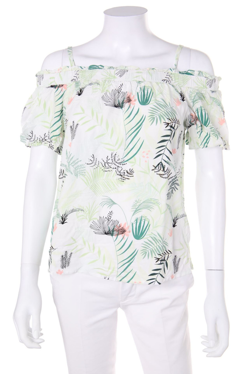 17&CO. - Kurzarm-Bluse aus Viskose mit floralem Muster - D 38