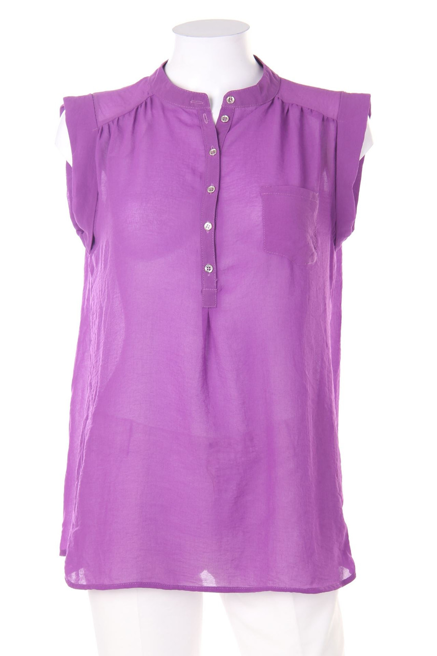 No Label - Blouse Top with Ruffles - L