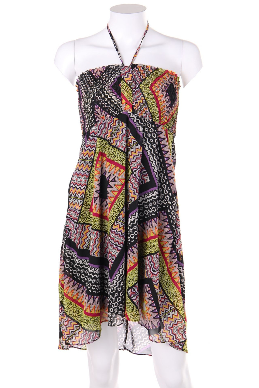 No Label - Chiffon-Dress with Ruffles - S