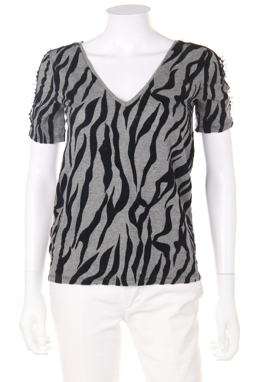 MORGAN - Shirt with Animal Print - S