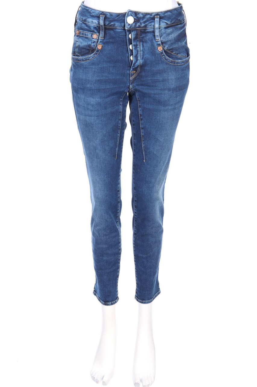 Herrlicher - Cropped-Used Look Skinny-Jeans - W26