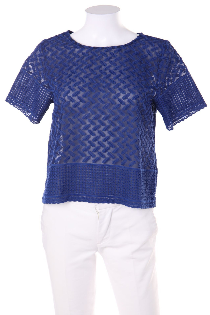 Stradivarius - Shortsleeve Blouse with Embroideries - S