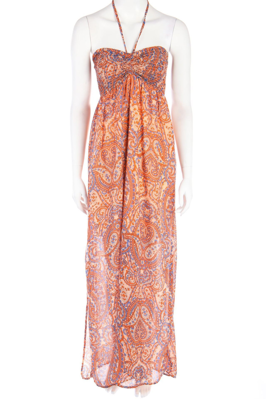 CALLIOPE - Bandeau-Maxi-Kleid mit Paisley-Print - M