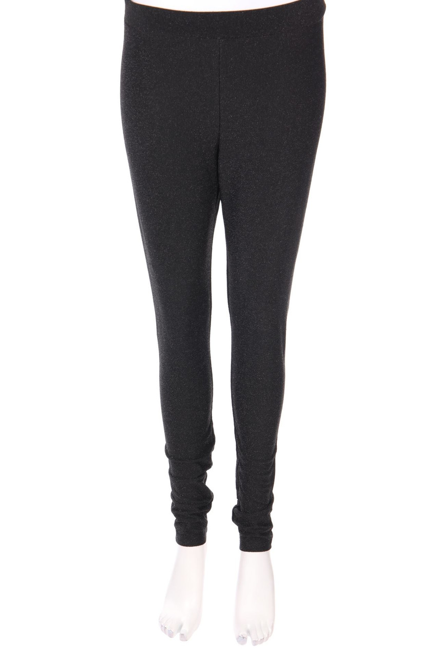 Ohne Label - Glitzer-Leggings - L
