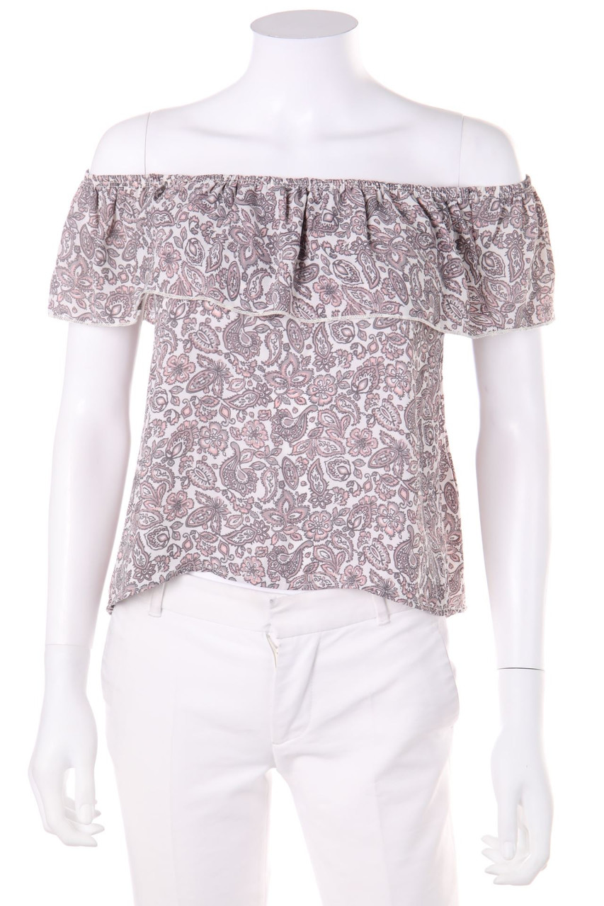 HOLLISTER - Off-the-shoulder blouse with floral print - S