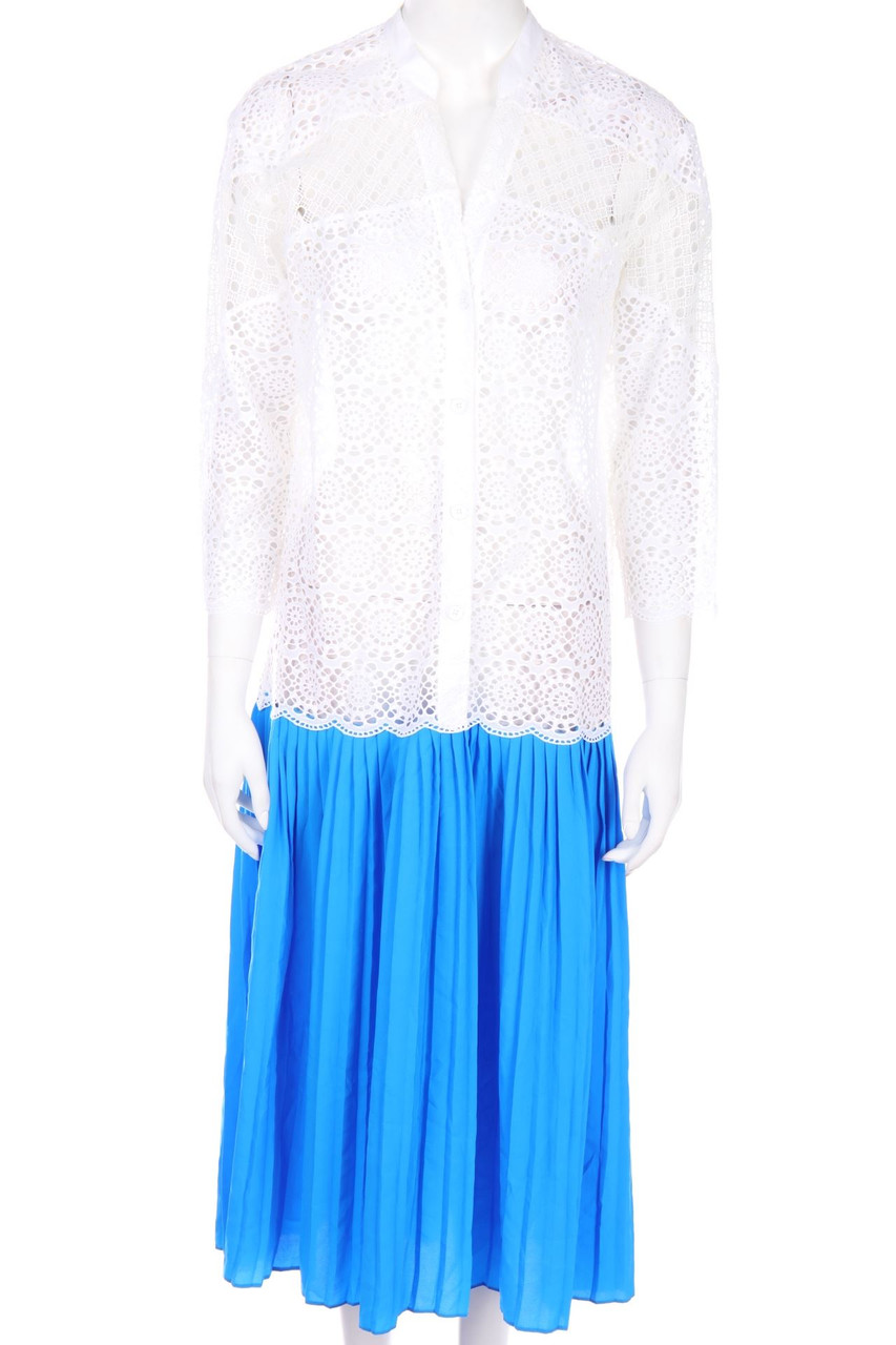 sandro PARIS - Plissee-Kleid aus Spitze - XL