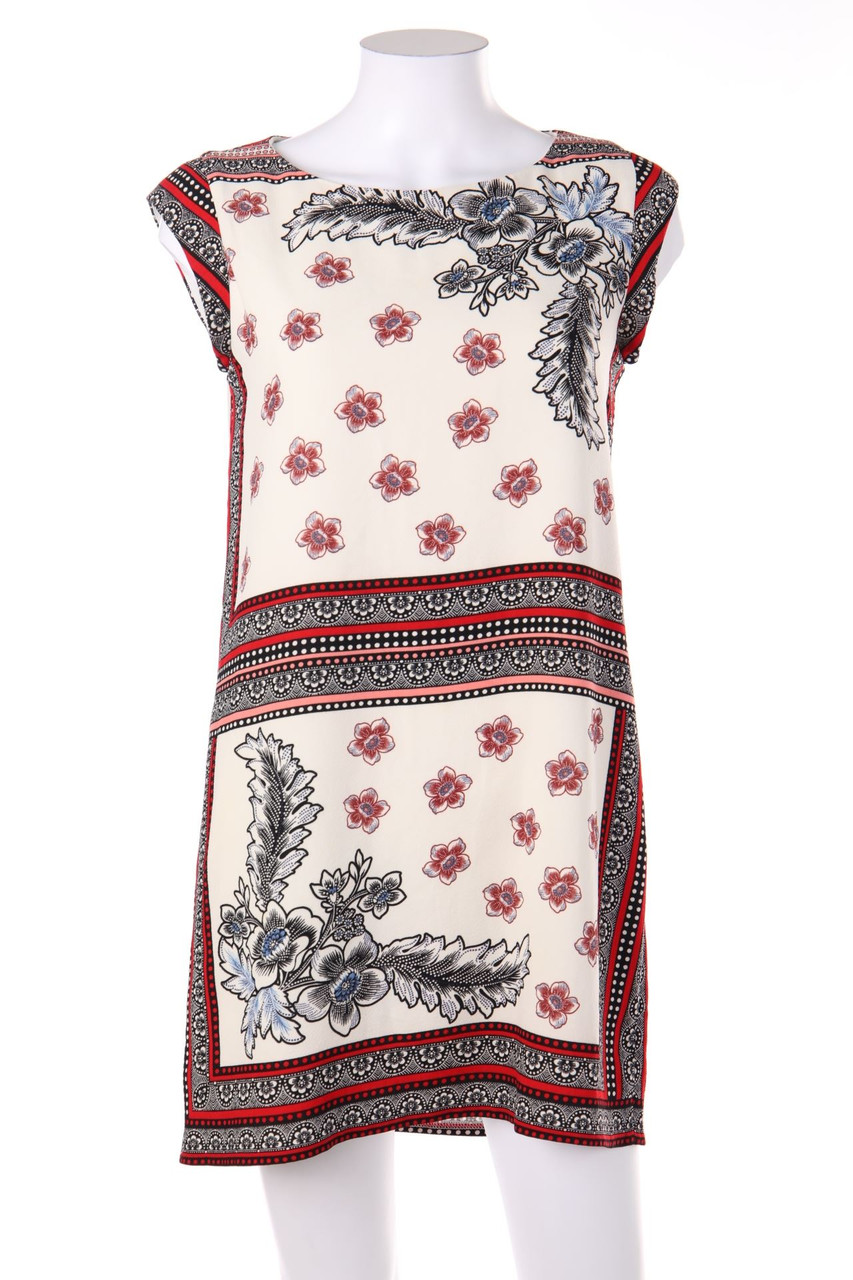 ZARA TRF - Shift-Kleid mit floralem Muster - M