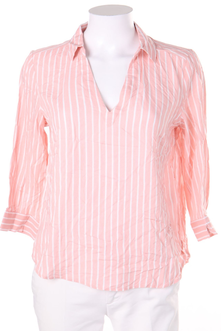 H&M DIVIDED - Bluse mit 3/4-Ärmel aus Viskose mit Streifen - D 36