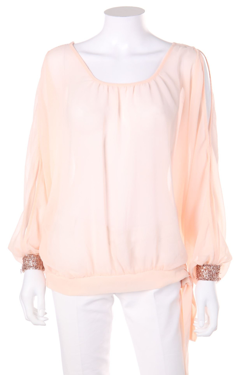 zebra - Blouse with Cut-outs - S