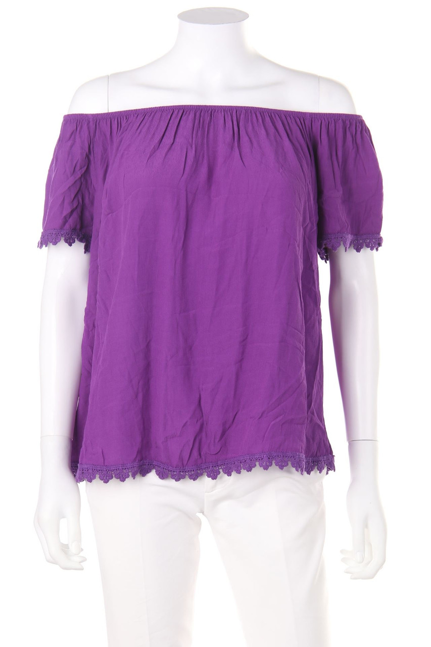No Label - Off-the-shoulder blouse, Viscose-blend - L