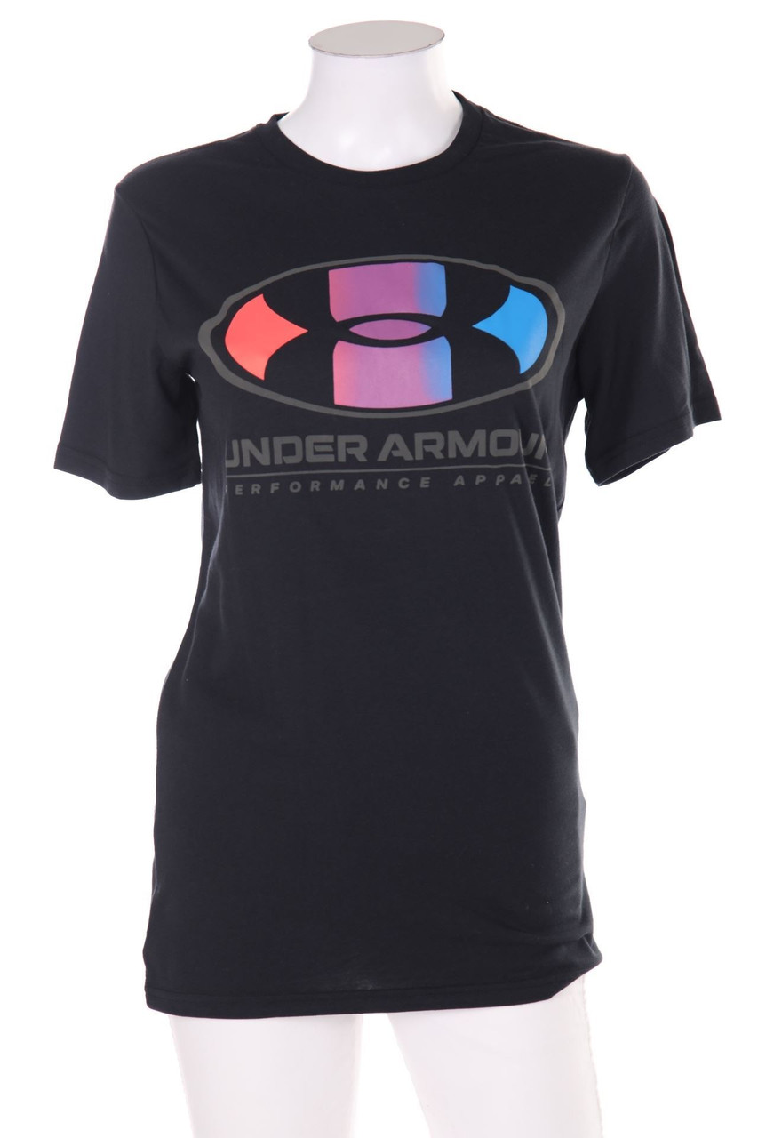 UNDER ARMOUR - Sport T-Shirt mit Statement-Print - XS