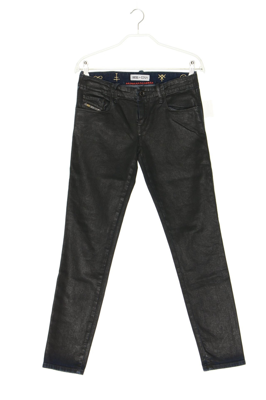 DIESEL + EDUN - Coated Skinny-Jeans aus Baumwoll-Mix - W26