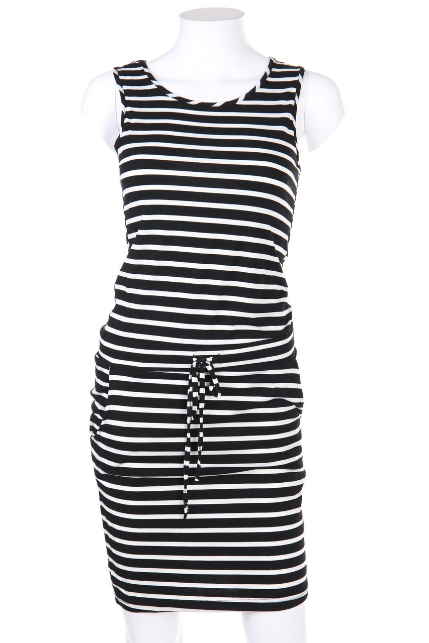 COLLOSEUM - Dress, Viscose-blend with Stripes - XS