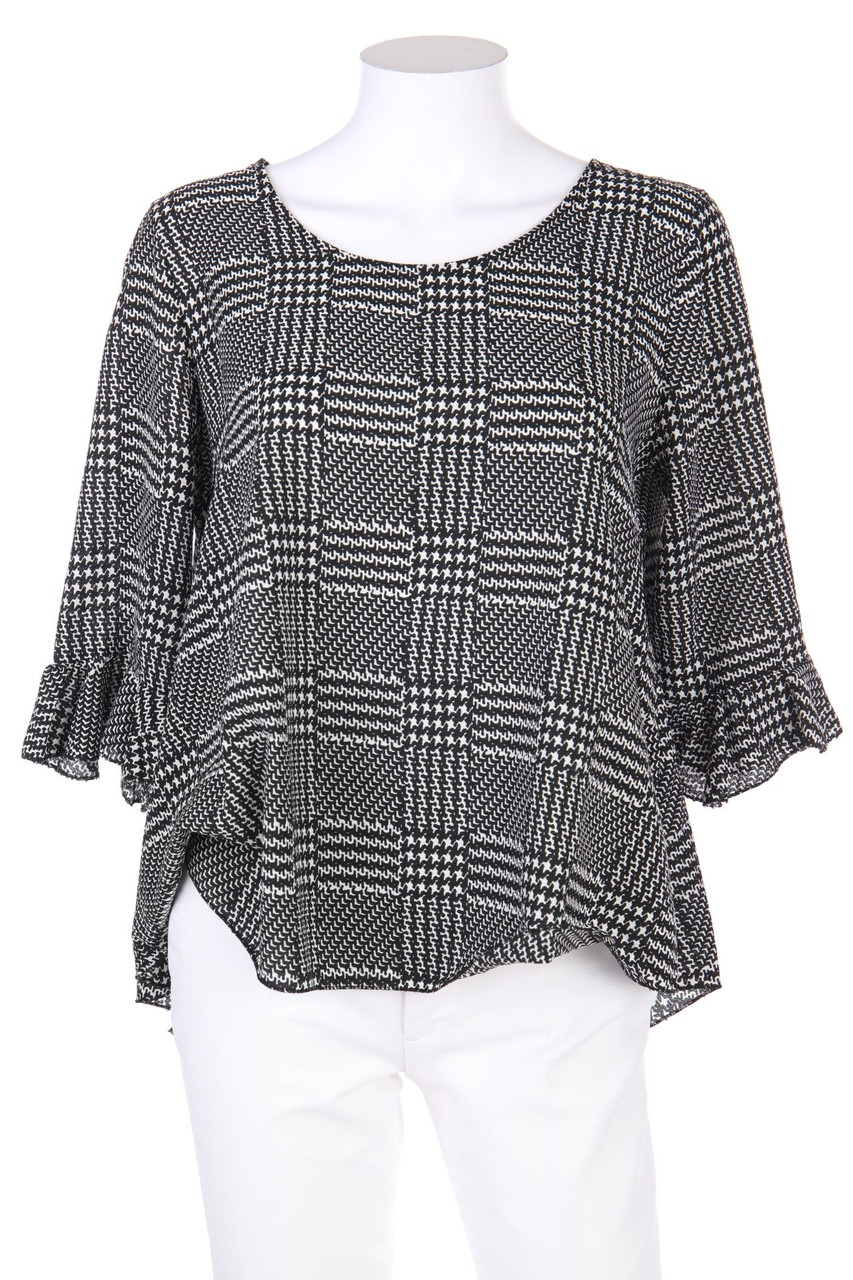 zebra - Blouse, Checked - M