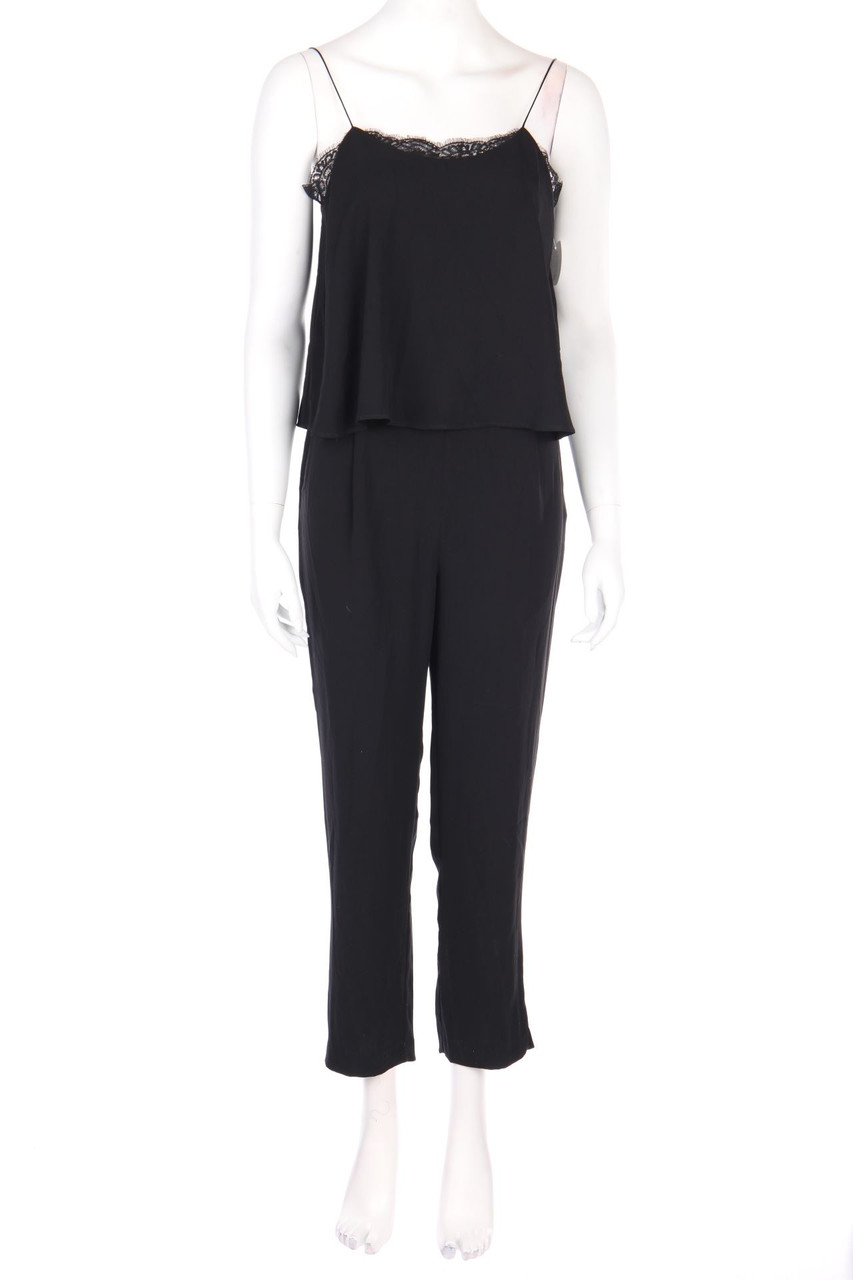 ZARA - Jumpsuit im Layer Look mit Spitze - S
