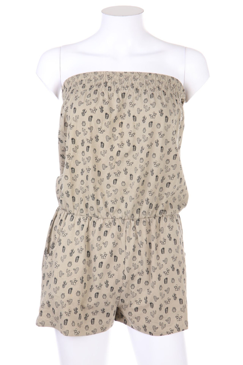 Kiabi - Bandeau-Playsuit aus Baumwoll-Mix mit Print - XS