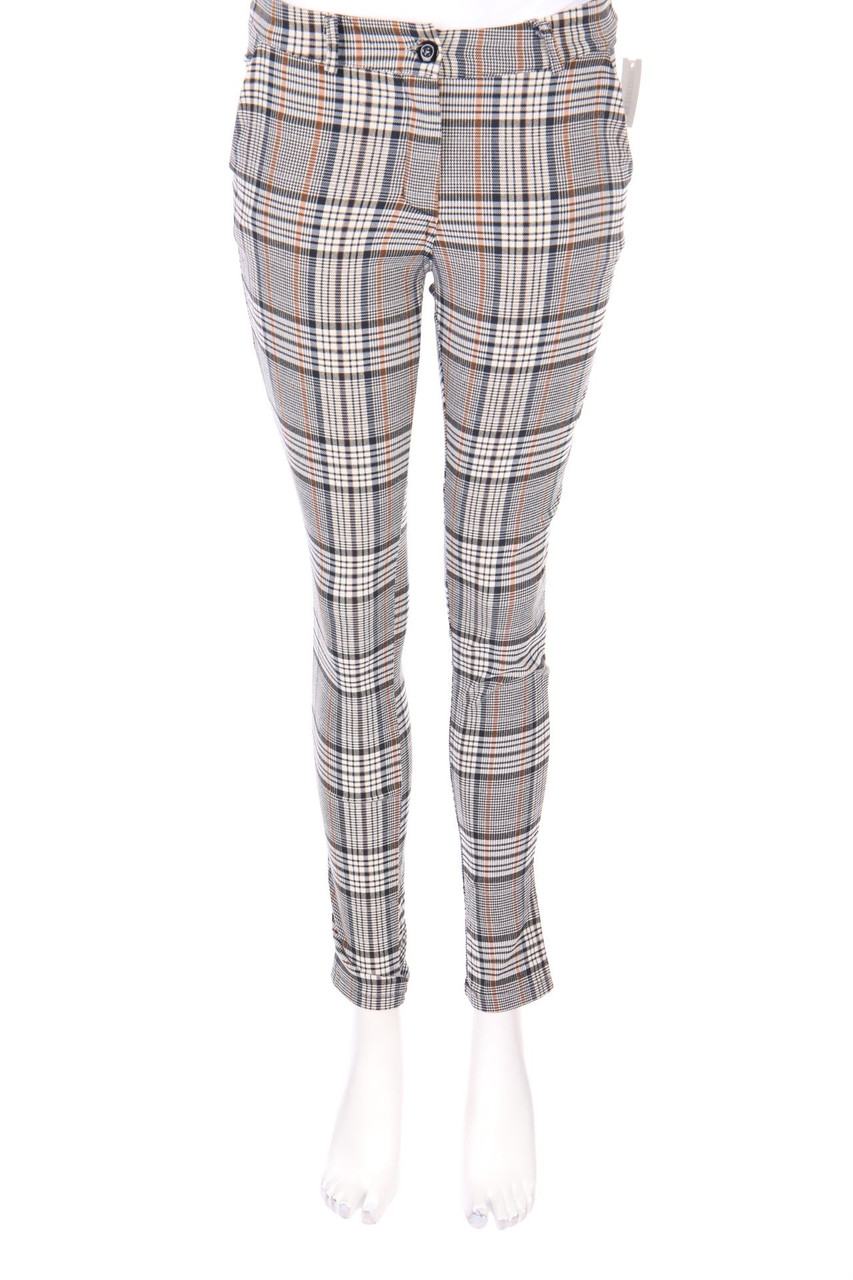 TODAY - Skinny Pants, Checked - S