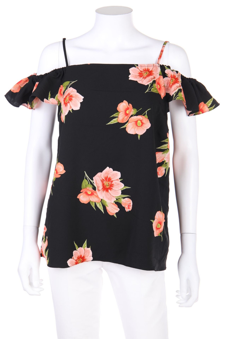 DOROTHY PERKINS - Carmen-Bluse mit floralem Muster - D 42