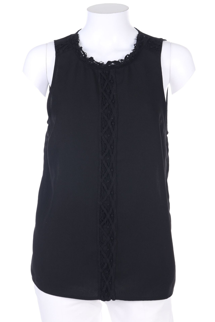 No Label - Blouse Top with Lace - M