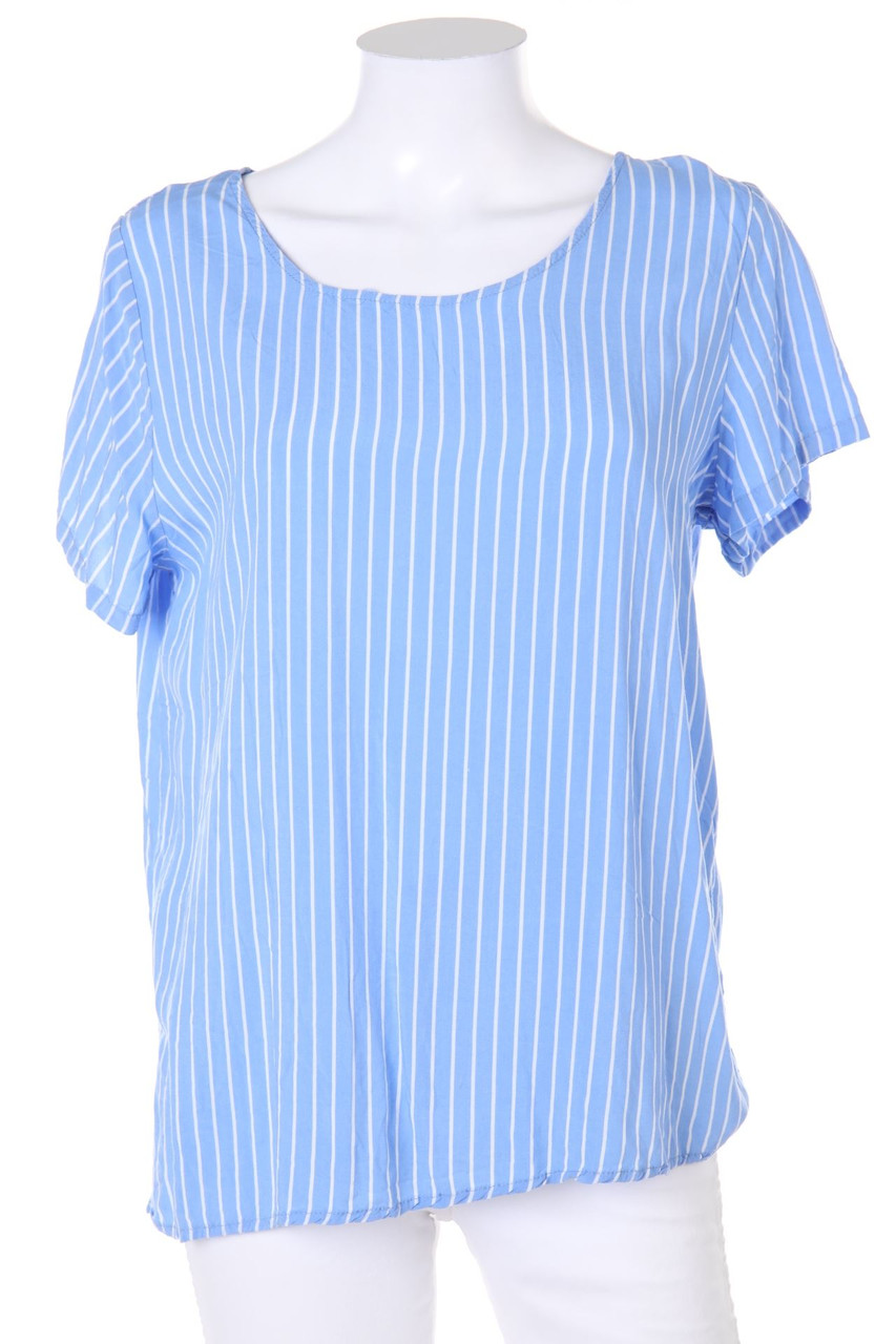 Chicorée - Shortsleeve Blouse with Stripes - L