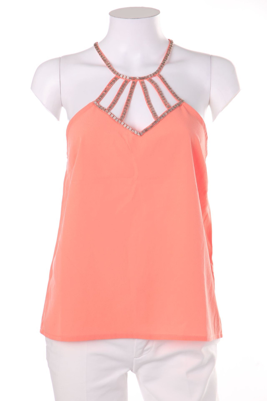 No Label - Blouse Top with Cut-outs - D 38