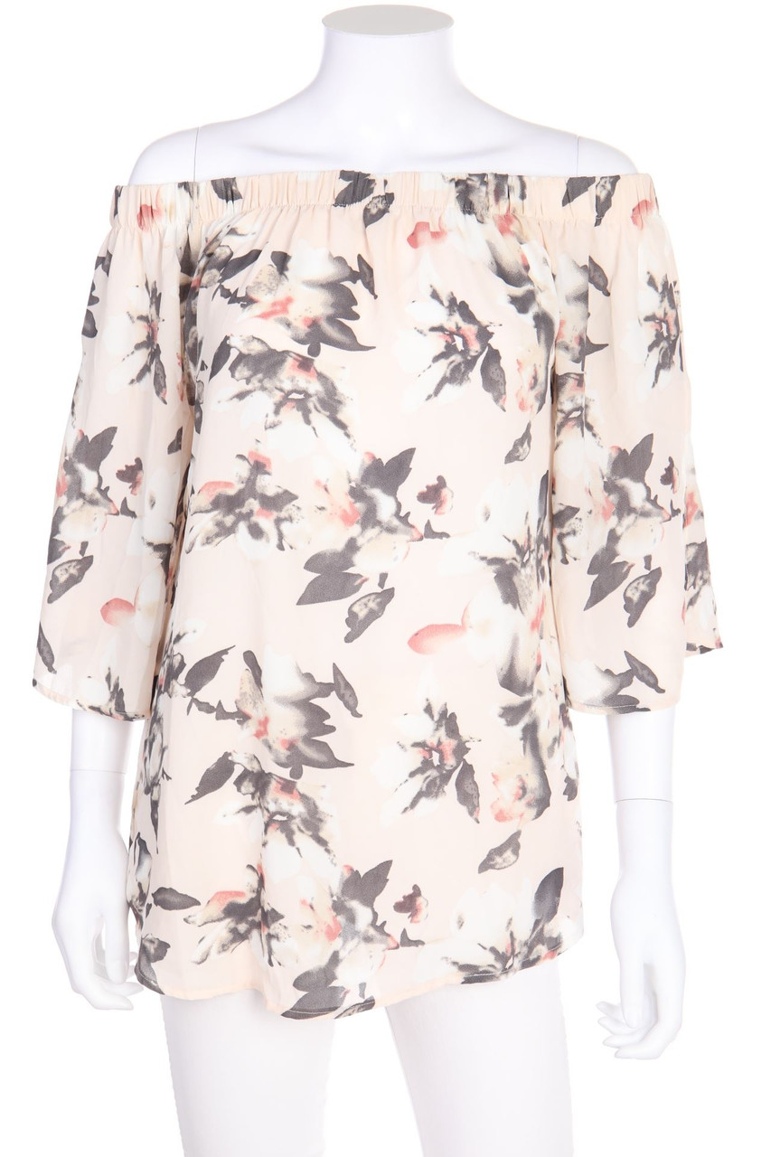 Chicorée - Off-the-shoulder blouse with floral print - S