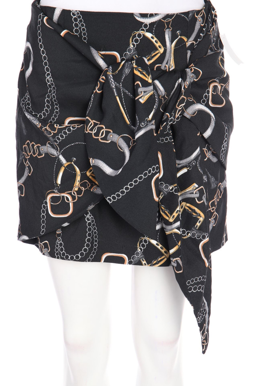 MANGO SUIT - Minirock im Layer Look zum Knoten - M