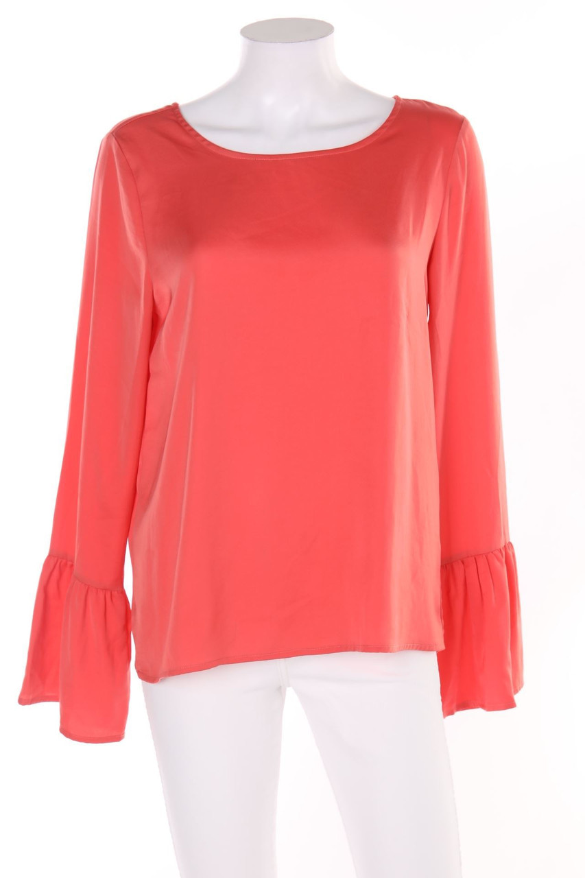 VILA - Satin-Bluse mit Volants - M