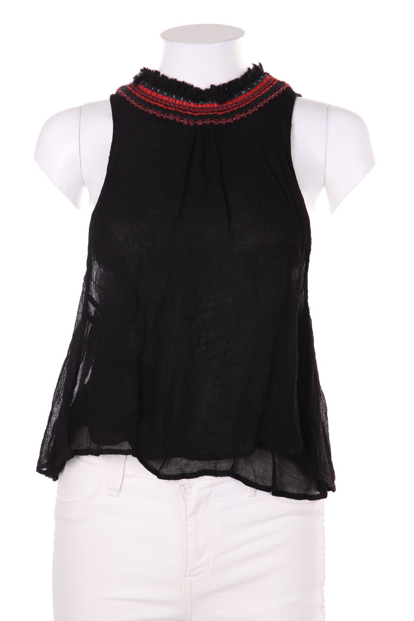 PULL&BEAR - Top im Boho-Stil mit Stickereien - S