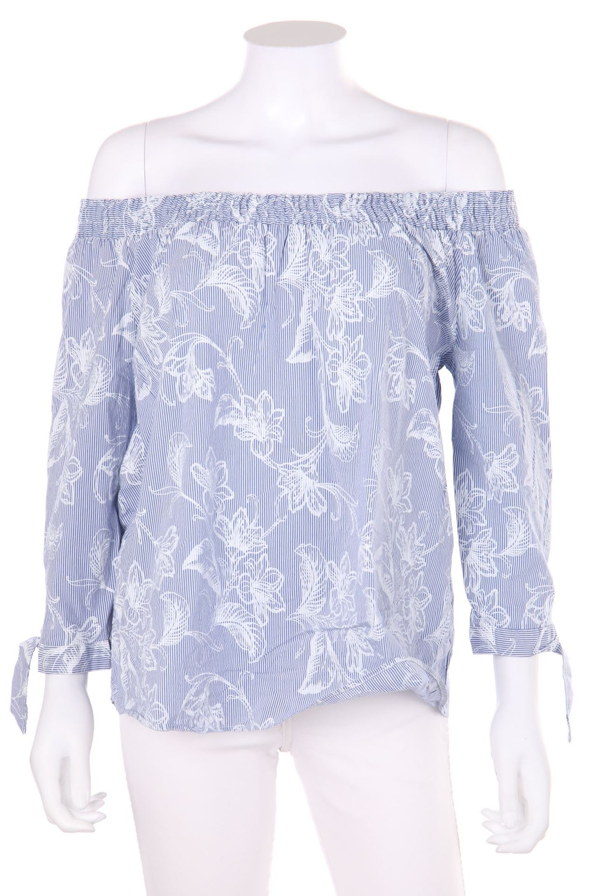 orsay - Carmen-Bluse mit Blumen-Print - M