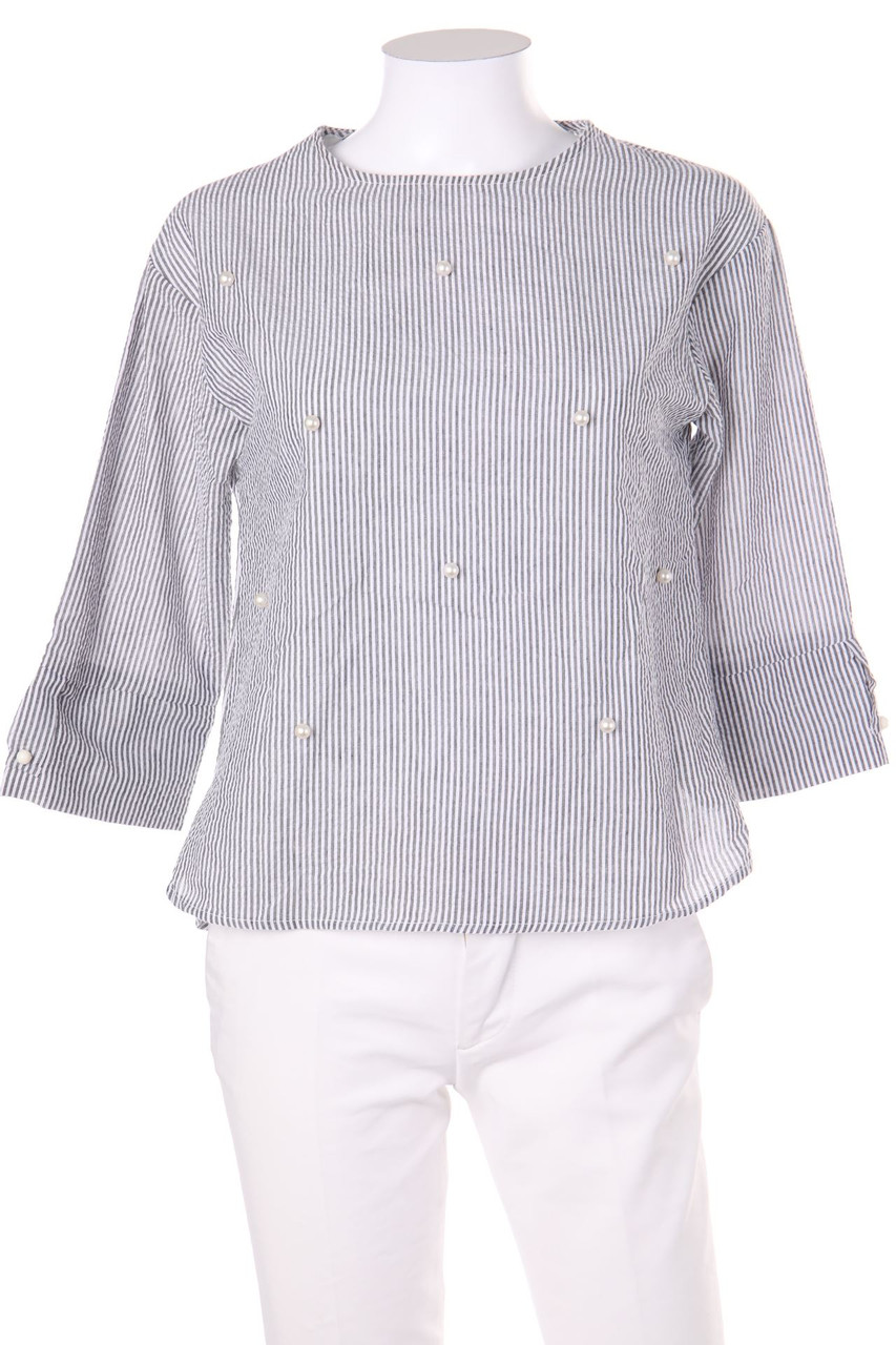 promod - Bluse mit 3/4-Ärmel mit Streifen - M